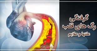 گرفتگی رگ های قلب، علتها و علایم
